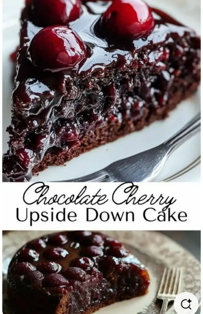 chocolate cherry upsid down cake