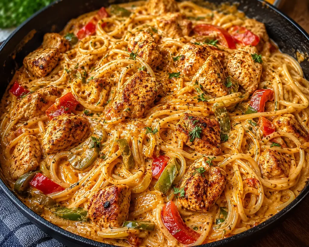Bold & Creamy Cajun Chicken Spaghetti