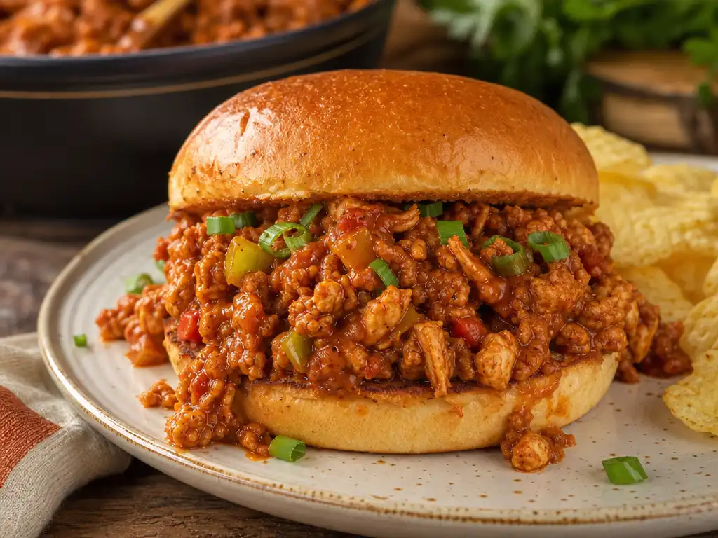 Cajun Chicken sloppy joes