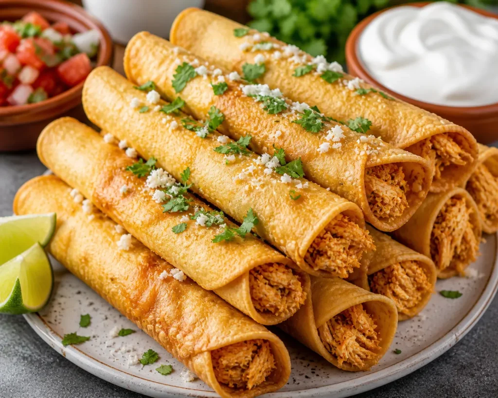 Crispy Chicken Taquitos – Golden, Crunchy & Packed with Flavor
