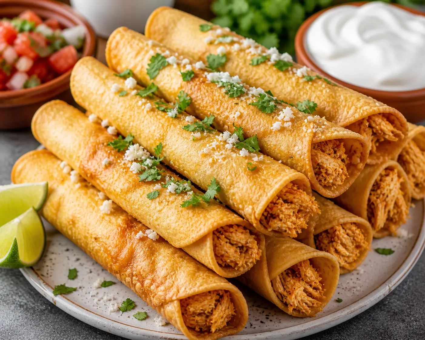 Crispy Chicken Taquitos – Golden, Crunchy & Packed with Flavor