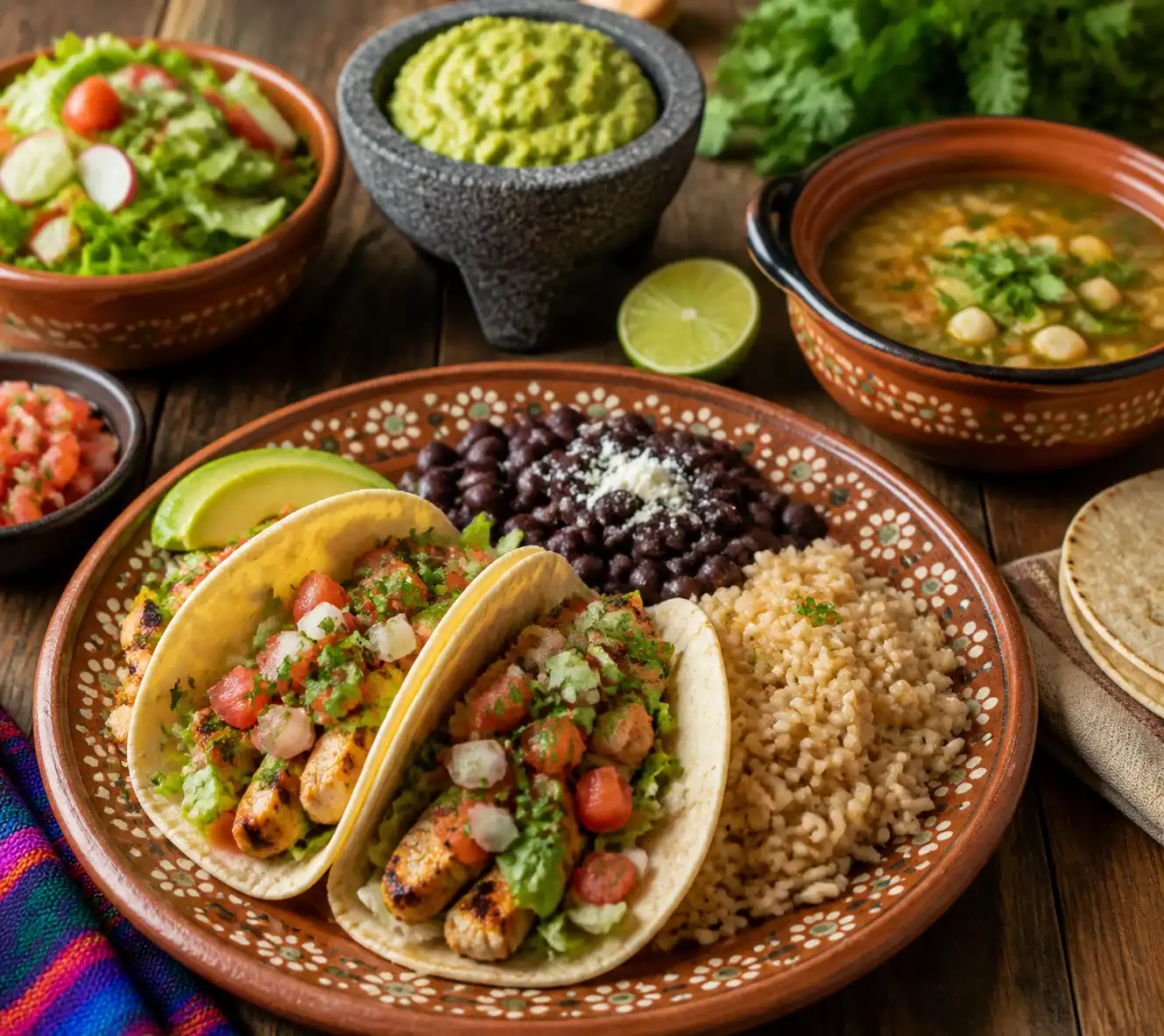Healthy mexican food