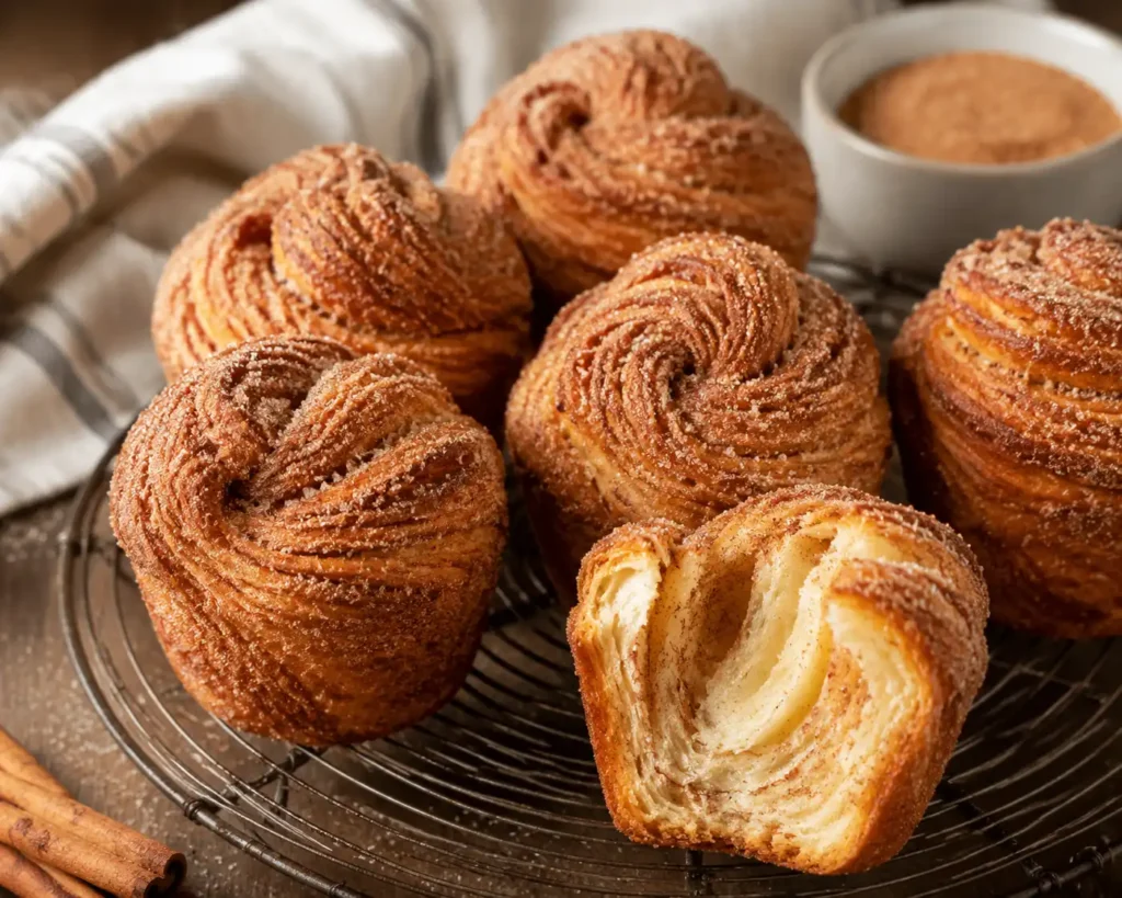 Quick cinnamon sugar cruffins
