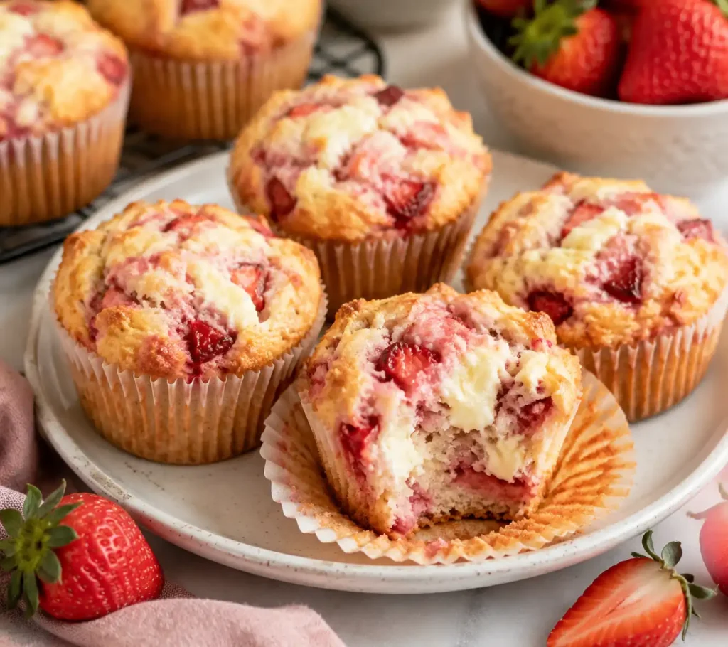 Strawberry Cream Cheese Muffins
