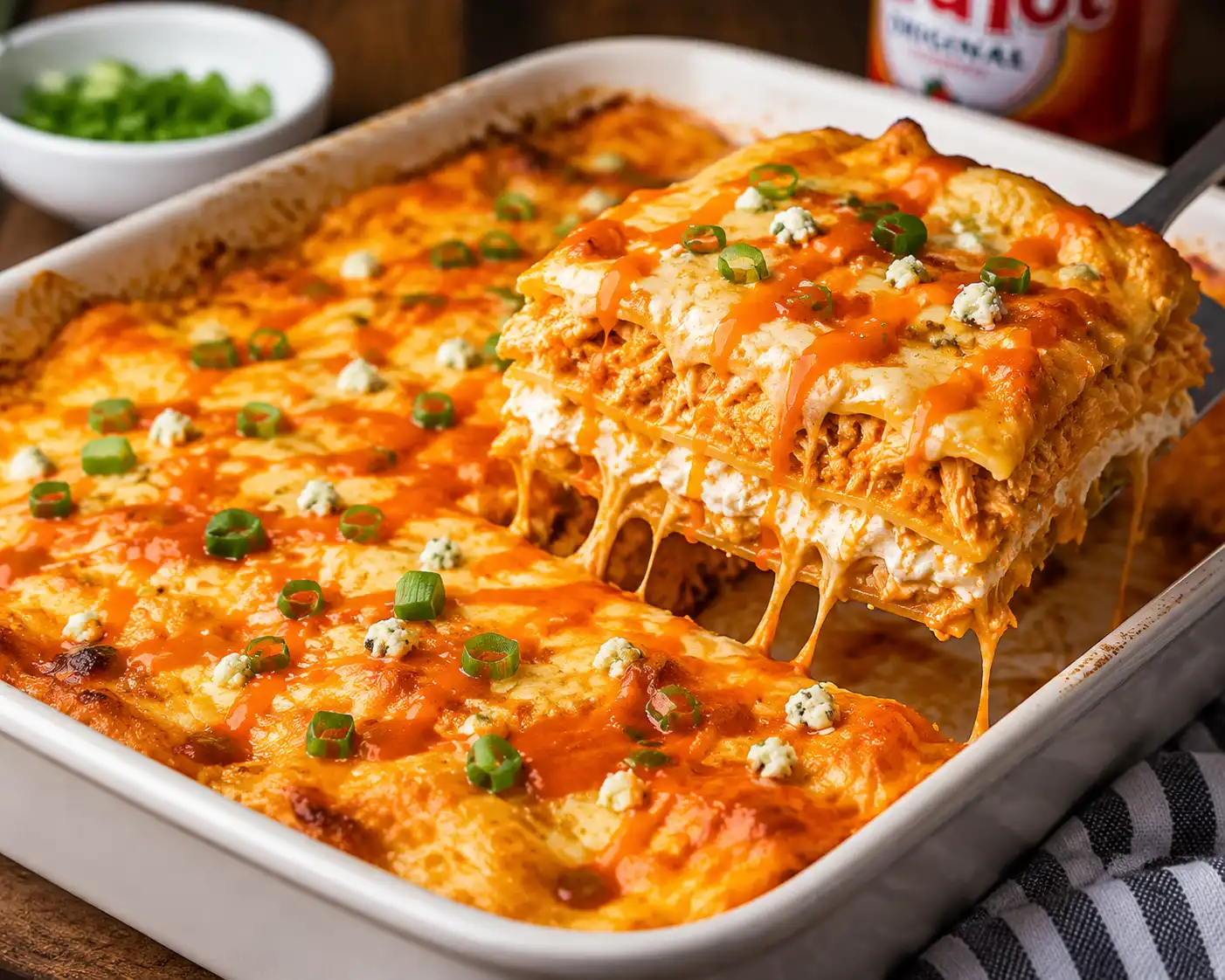 Buffalo Chicken Lasagna The Perfect Cheesy Dinner Recipe