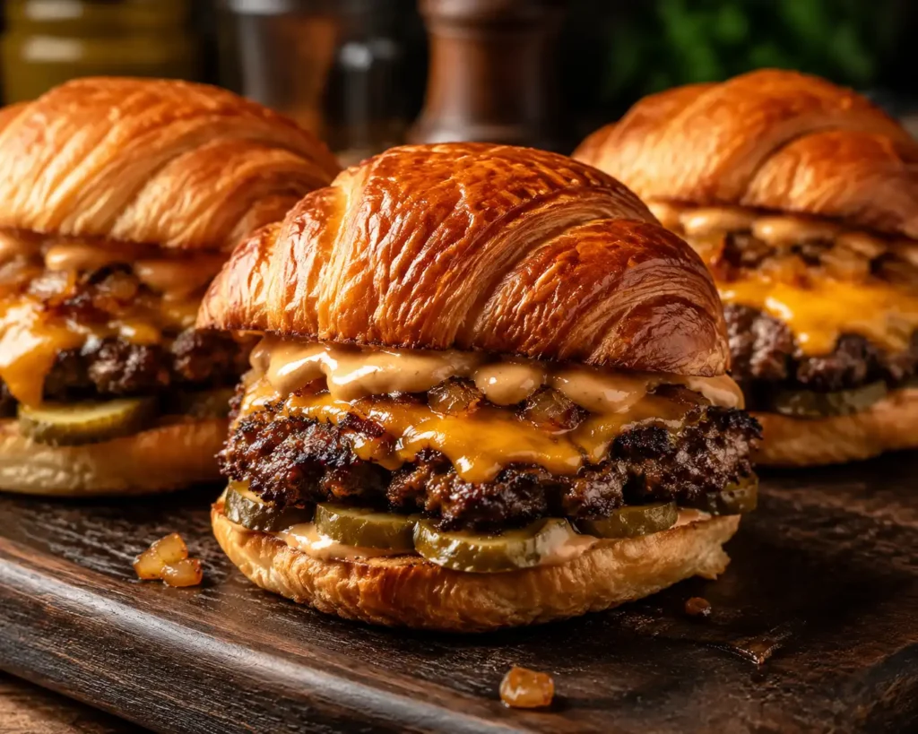 CROISSANT SMASH BURGERS