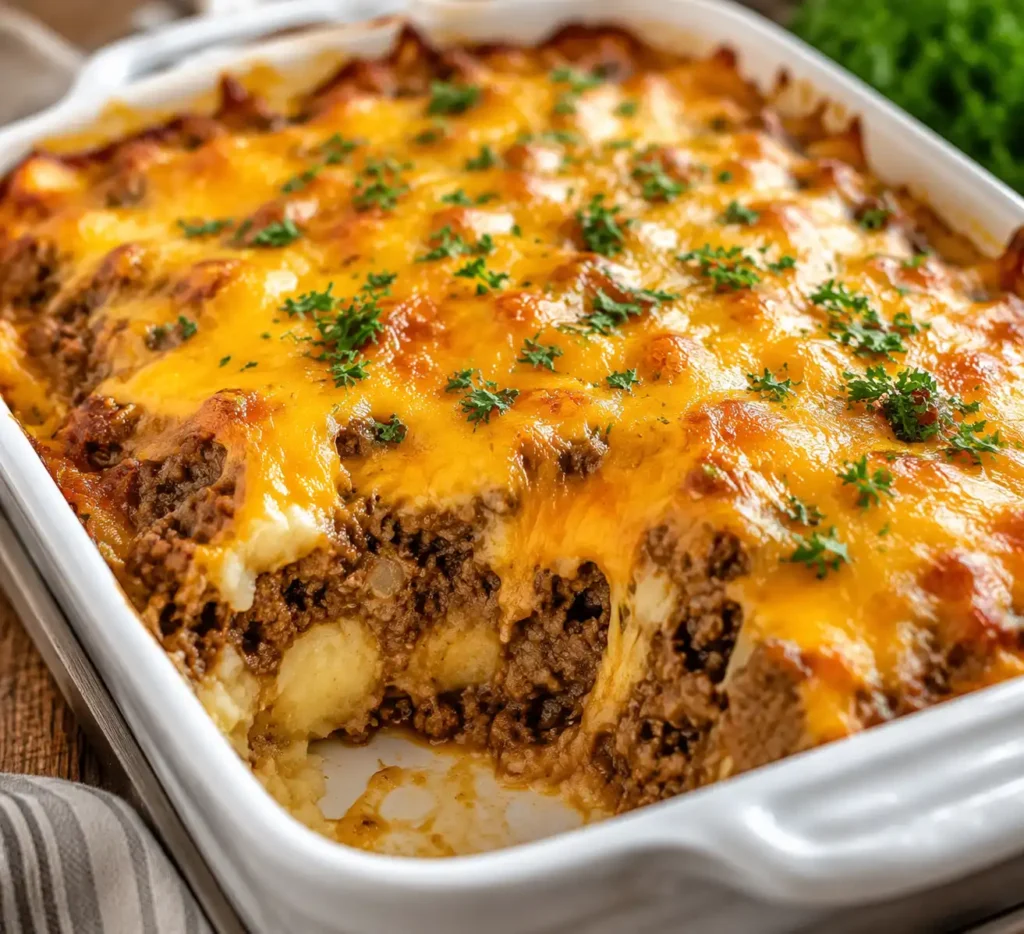 Cheesy Meatloaf Casserole: Quick Casserole