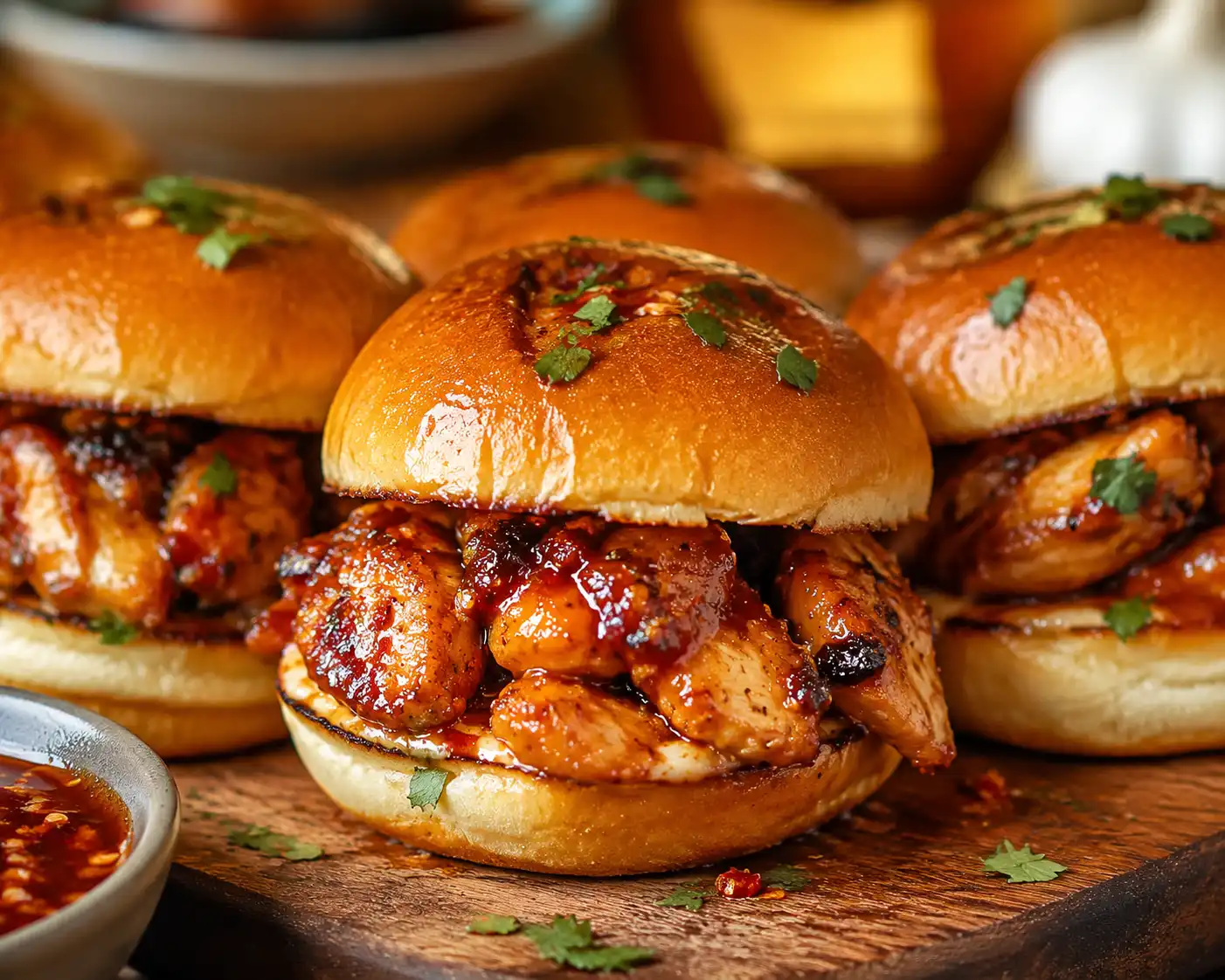 Easy Honey Chipotle Garlic Chicken Sliders