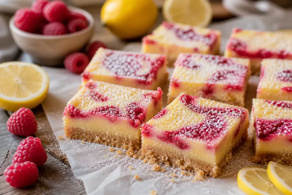 Irresistible Raspberry Lemon Bars