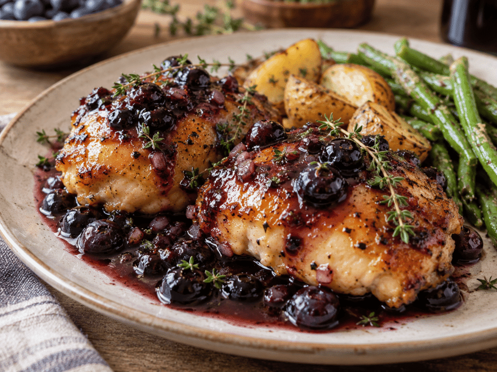 Savory Blueberry Thyme Chicken: A Flavorful Twist on a Classic Dish