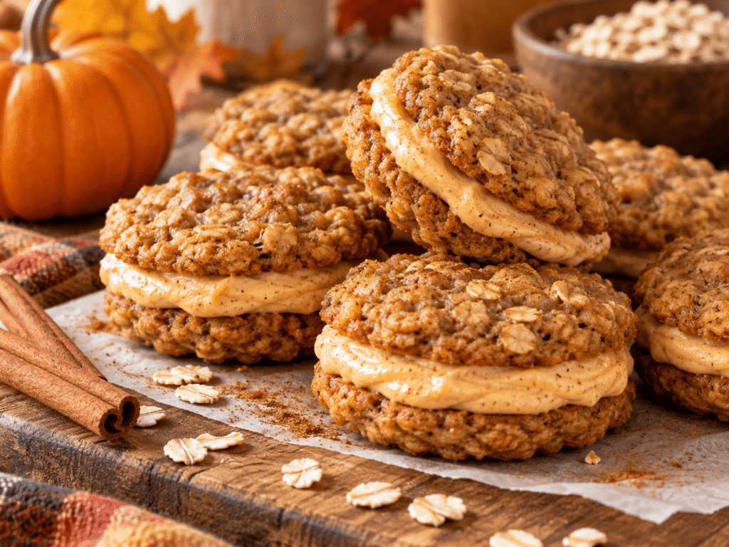 Pumpkin Oatmeal Cream Pies