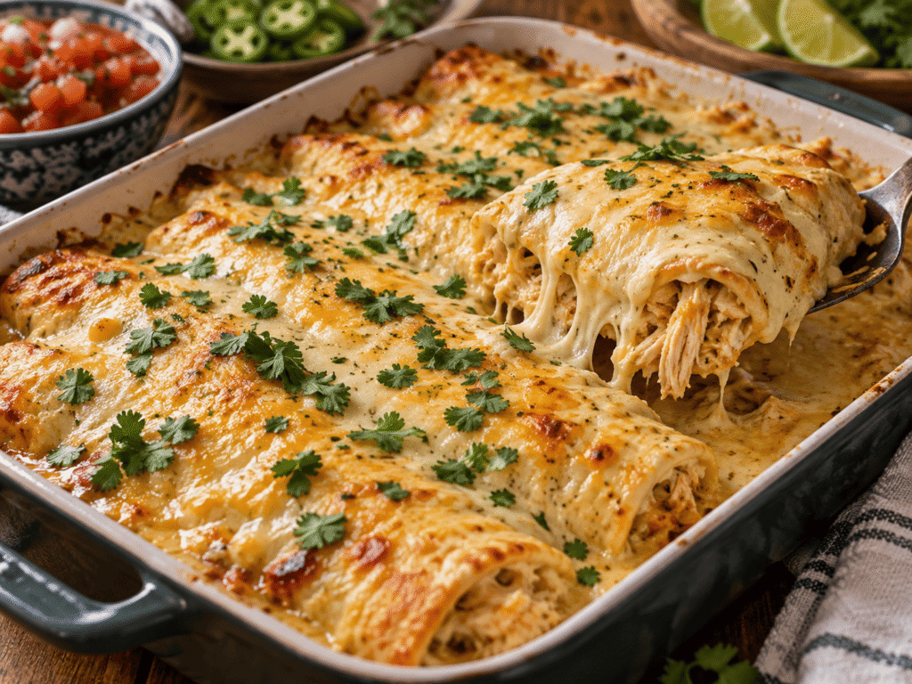 Making Queso Chicken Enchiladas For Fast Weeknight Meals
